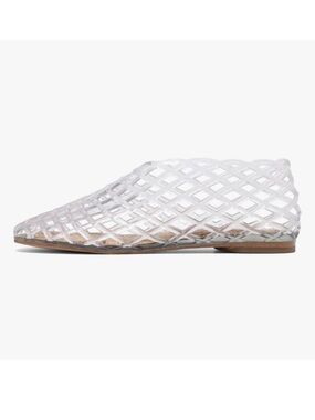 Jelly Mesh Ballet Flats Women’s US 10, EU 41 Comfortable Flat Shoes CLEAR New